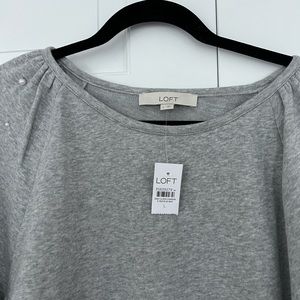 Pearlized Boatneck Sweatshirt